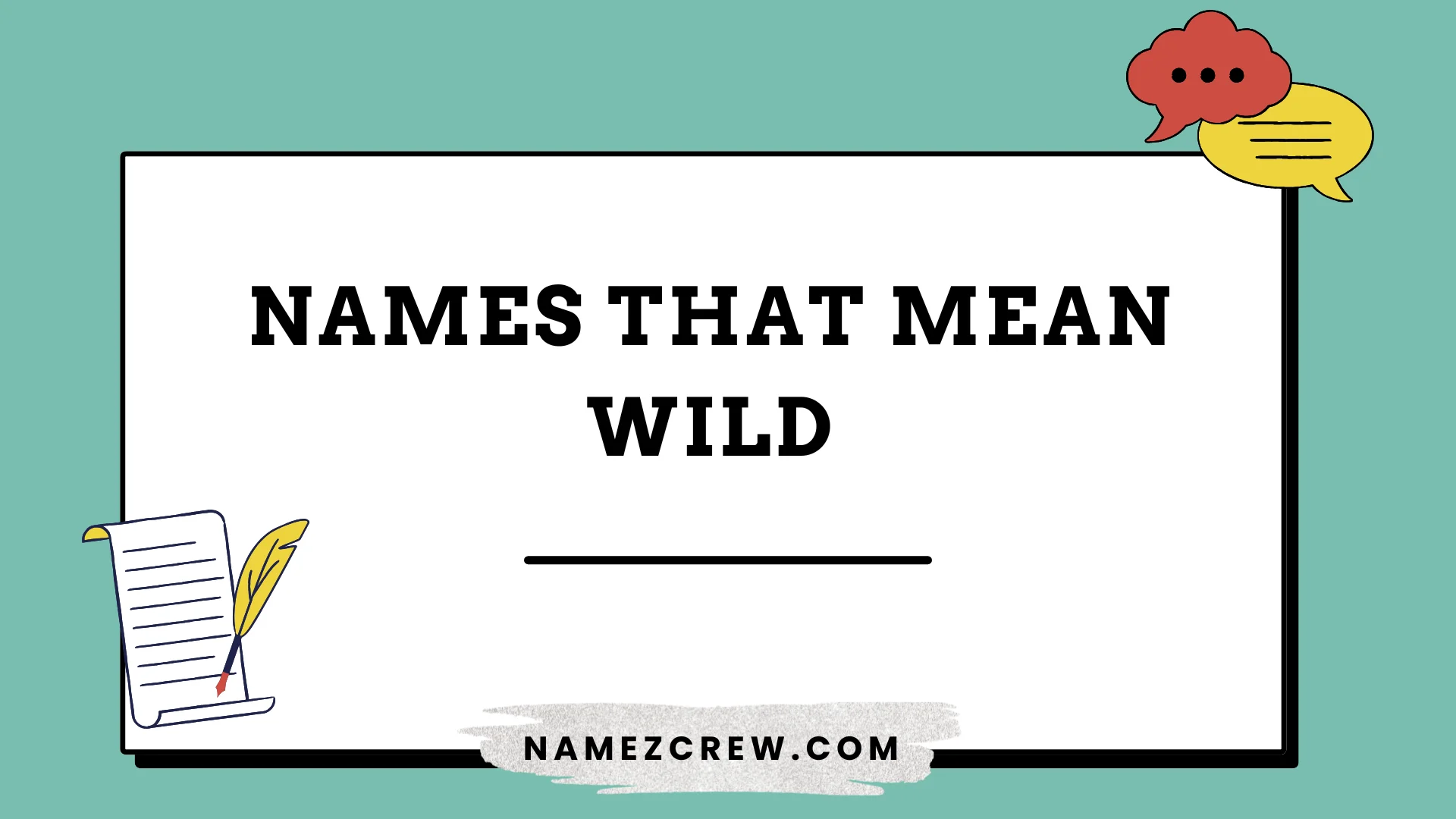 names that mean wild