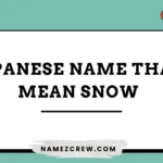 japanese names that mean snow