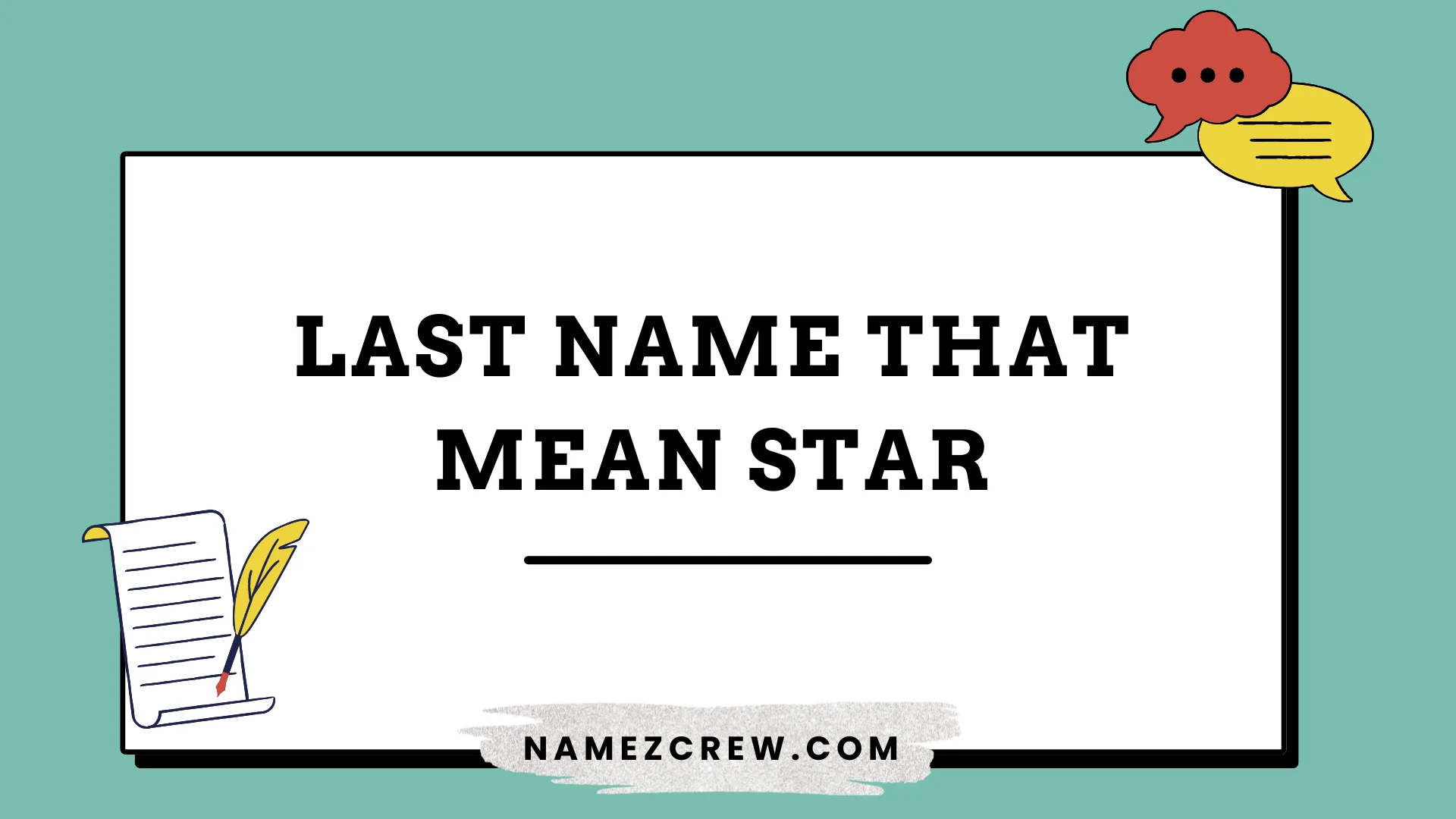 last names that mean star