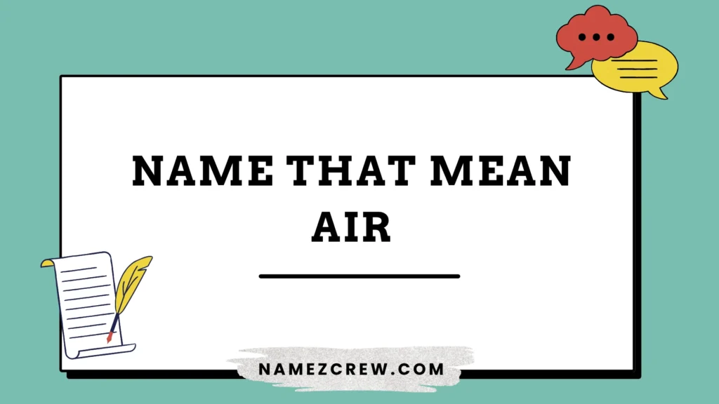 names that mean air