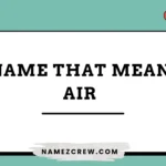 names that mean air