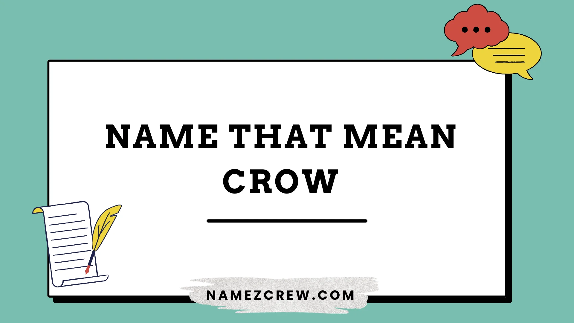 names that mean crow