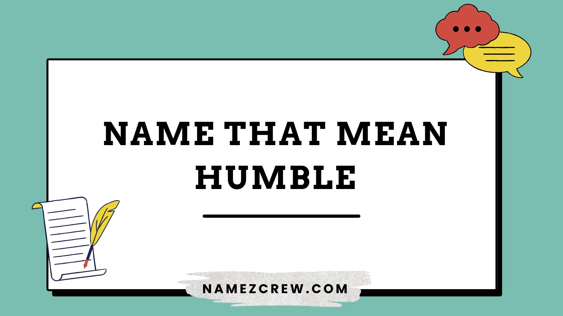 names that mean humble