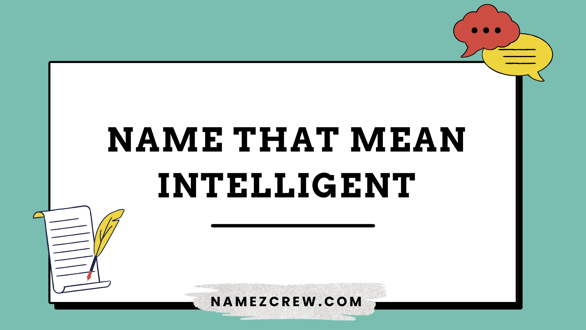 names that mean intelligent