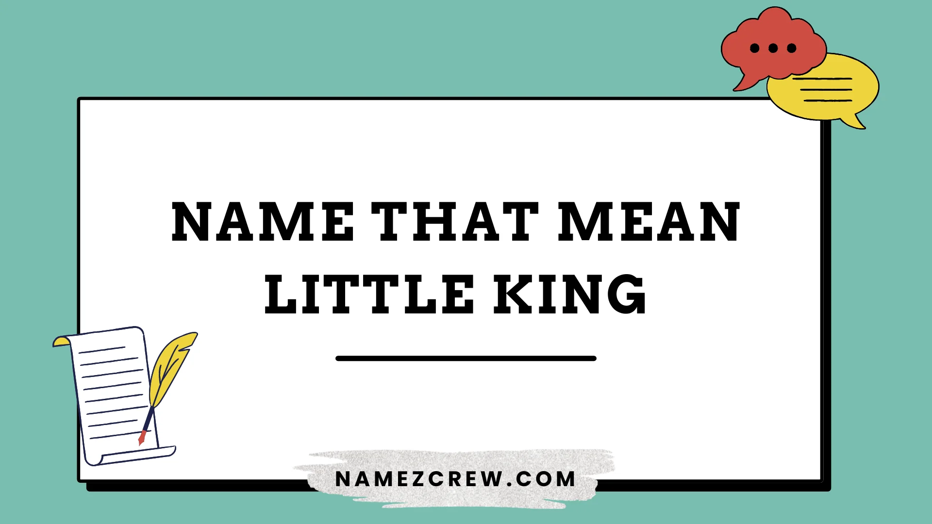 names that mean little king