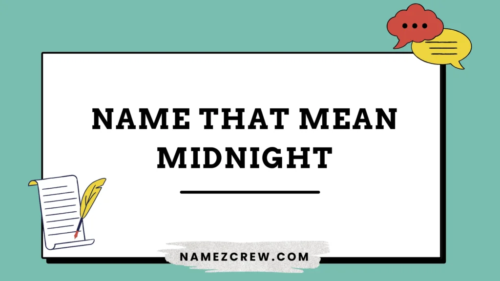 names that mean midnight