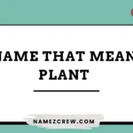 names that mean plant