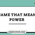names that mean power