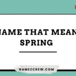 names that mean spring