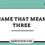 names that mean three