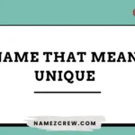 names that mean unique