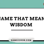 names that mean wisdom